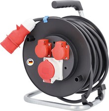 CEE Kabeltrommel Außen 20m 25m Starkstrom Verlängerung Schuko CEE Stromkabel