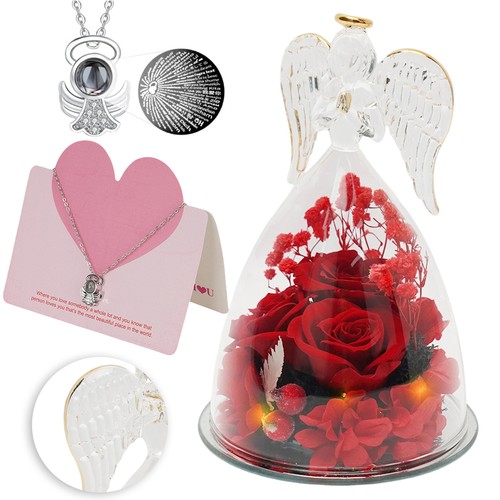 Ewige rose glaskuppel mit - ewige,