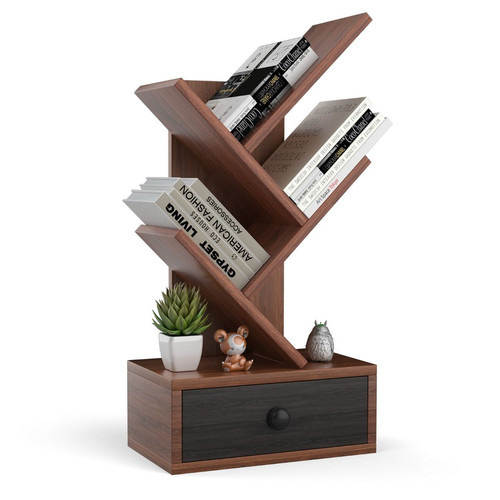 Stufiges baum bücherregal - 5-stufiges, baum-bücherregal