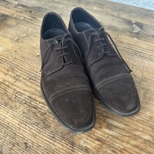 Lottusse Wildleder Schuhe Halbschuhe Loafer 43 dunkelbraun