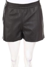 JONES Faux Leather Shorts Elastic Band D 34 dark brown