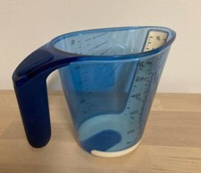 Tupperware - P19 CombiPlus,  Messgenau / Messbecher, 1,0 Liter, blau - RAR