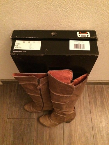 Hub echtleder stiefel braun - echtleder,
