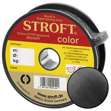 STROFT Color Monofile Angelschnur Schwarz Nylon 25m-5000m 0,13mm-0,5mm