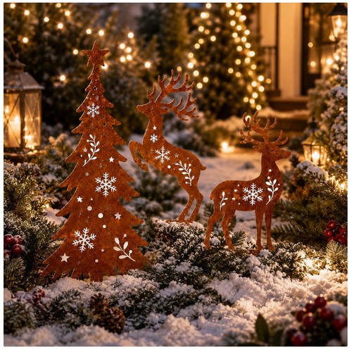Weihnachtsdeko garten set - weihnachtsdeko,