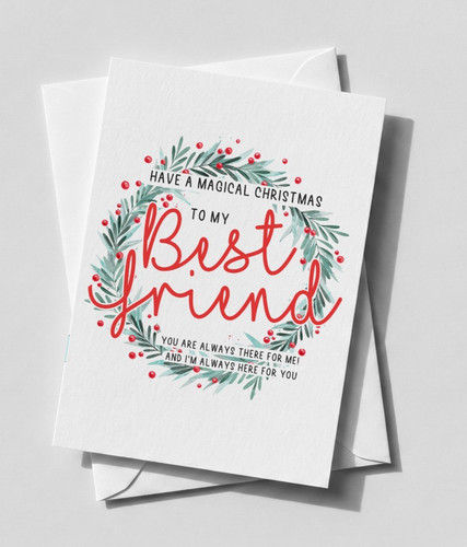 Weihnachtskarte für beste
