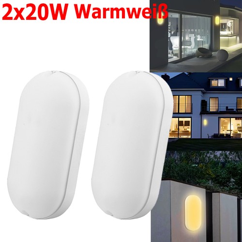 20w led feuchtraumleuchte - 2x,