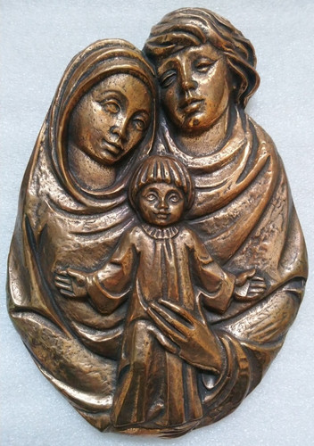 Bronze wandrelief - bronze, 🕂