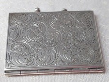 Wunderschöner Visitenkarten/Fotohalter, 925 Sterling Silber, Franz Scheuerle