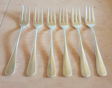 Deetjen 6 Tafelgabeln versilbert Bergbau, Grube