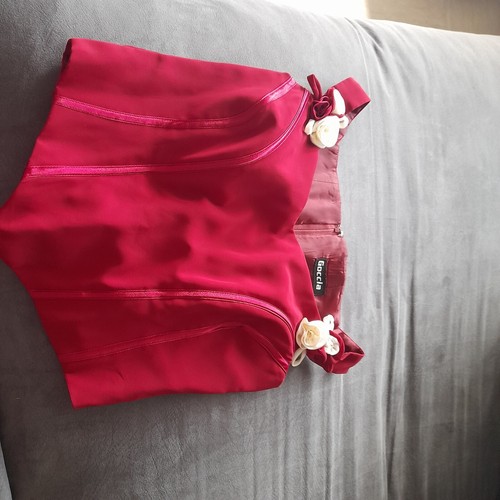 Brautkleid corsage rot - brautkleid,