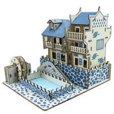 Holz Haus Puzzle 3D Villa