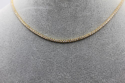 Tenniskette silber vergoldet - tenniskette,