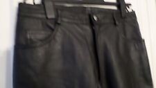 Lederhose Gr. 50, SCHWARZ, auch für  D W T , TV geeignet ! gut erhalten 5 Pocket