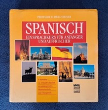 Spanisch-Sprachkurs / 6x Kassetten (MC) + Handbuch - Prof. Ludwig Steiner, VMSL