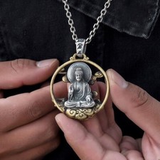 Men's Buddhist Amulet 925