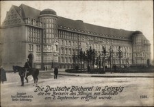 Riesen Ak Leipzig, Die Deutsche Bücherei nach der Eröffnung - 11251811