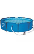 Bestway 56408 Frame Pool 305x76cm Steel Pro Set Mit Abdeckung Und  Filterpumpe !