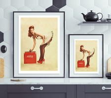 Coca Cola Pin Up Mädchen