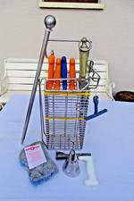 Messerkorb  für 4-Messer, 2-Wetzstahl und 1 Handschuh