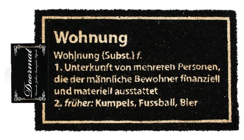 Kokosmatte mit gummi lustige - kokosmatte,
