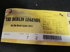 Eintrittskarte The Dublin Legends Stuttgart 29.11. KKL