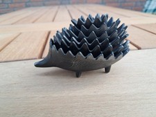 Igel Aschenbecher stapelbar Metall geschwärzt W.Bosse gemarkt 6-teilig ungebraut