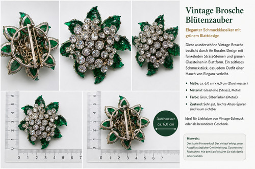 Große vintage brosche 6 - vintage, ca.