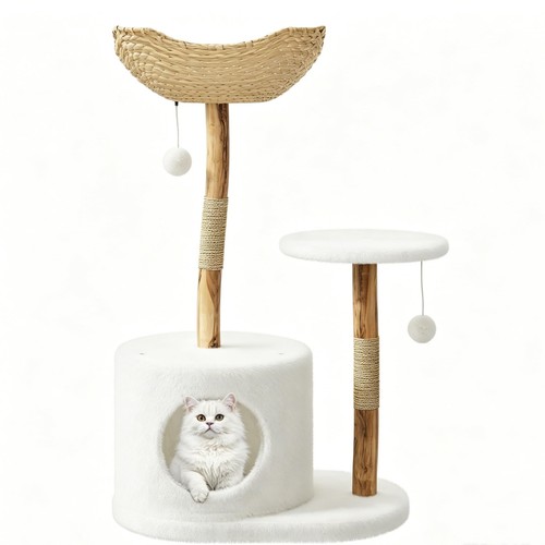 Kratzbaum holz 110cm - kratzbaum,