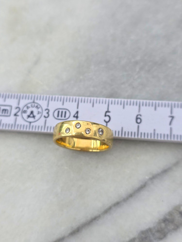 Bandring 585 gelbgold mit - 585,