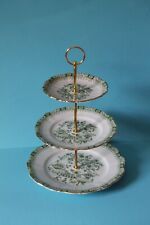 dreistöckige Etagere Teller Seltmann Weiden Theresia China Grün 072210