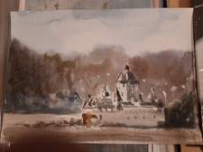 Aquarell Pfalzgrafenstein 51 x