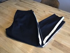 lässige blaue Hose mit weißem Streifen - Burton - Größe 32 - 7/8 Länge