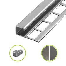 HORI Fliesenprofil 8 - 12 mm Edelstahl Außenecken und Innenecken | (4,40€/m)