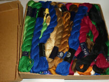 40 Stück á 5 Gramm  Seidenglanz Perlgarn FGA Konvolut viele Farben 40 Stränge