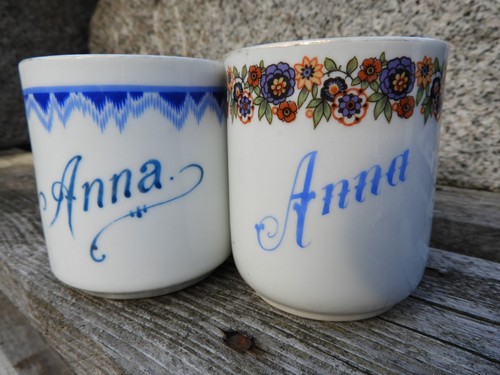 1920 anna porzellan - 2x, namen