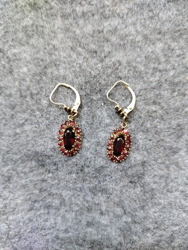 Ohrringe antik granat - antik, gold