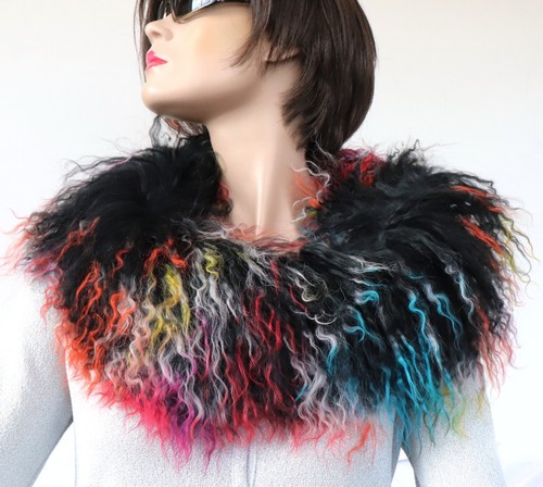 Pelz schal tibetlamm boa loop - tibetlamm,