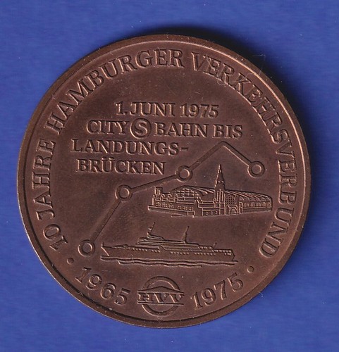 Medaille jahre hamburger - 10,