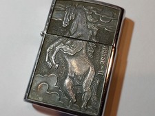 Original Zippo Horse I Emblem Pferd K XII Benzinfeuerzeug