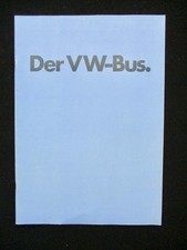 VW Bus Luxus Bus  T2b 50/66PS 24S. A4 8/1972 Deutsch Prospekt Brochure 768