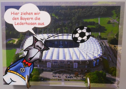 Aol arena hamburg postkarte - arena,