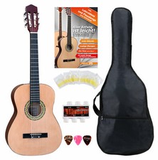 Starterset 3/4 Akustik Gitarre Konzertgitarre Klassikgitarre Saiten Tasche Noten