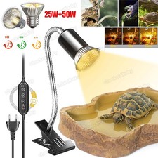Schildkröten Wärmelampe Reptilien Terrarium Lampe UVA UVB 25+50W E27 Heizlicht
