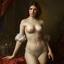 Akt Dekolleté weiblich