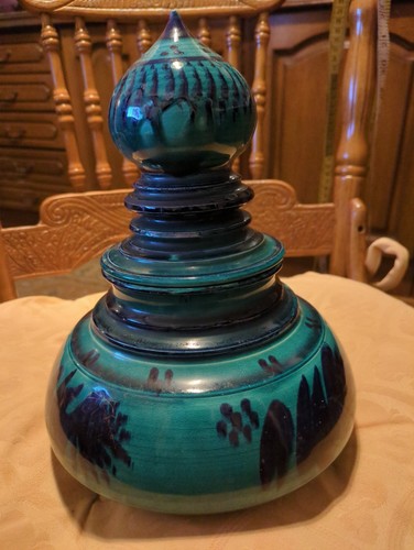 Keramik genie vase grün - keramik,
