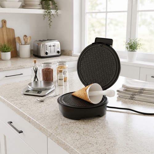 1200w waffeleisen kegel - &,