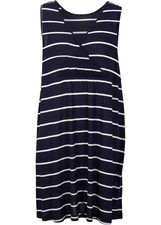 Strand Umstandskleid mit Stillfunktion Gr 52/54 Weiss Blau Damen Mini-Kleid Neu*