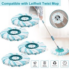 4X Für Leifheit Ersatzkopf Disc Mop Wischmopp Aufsatz Clean Twist Ersatzteil Mop