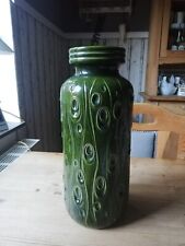 Scheurich West Germany GRÜN Bodenvase Vintage 288-40 Große Vase